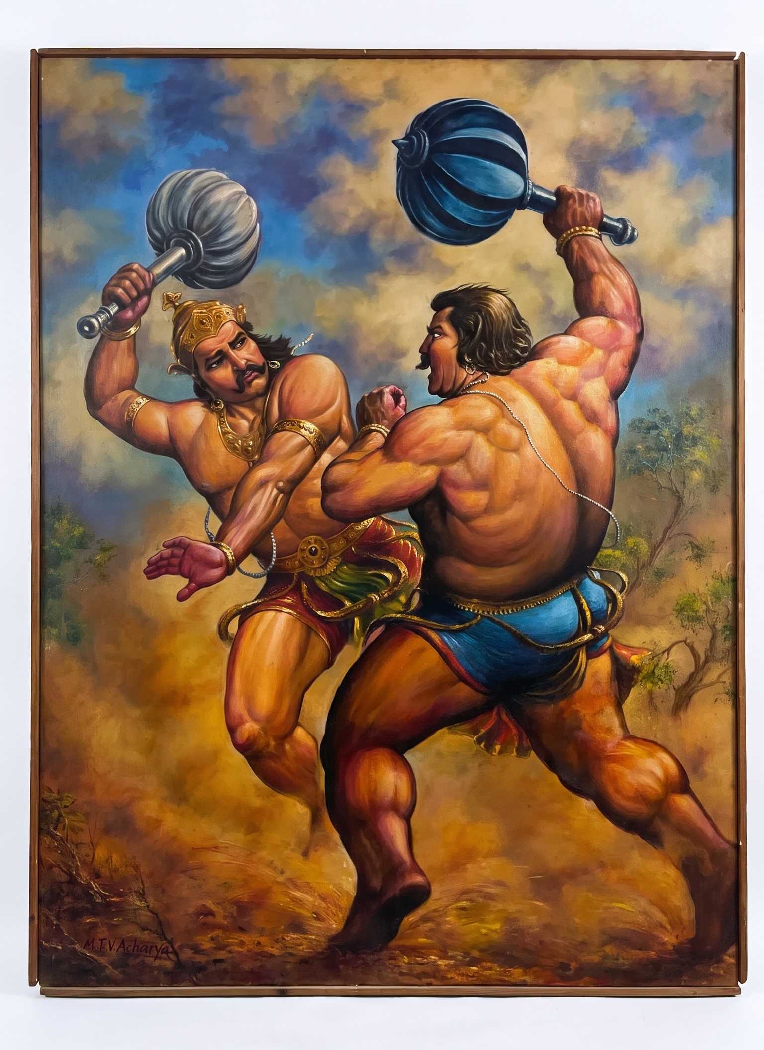 Bhima and Duryodhana